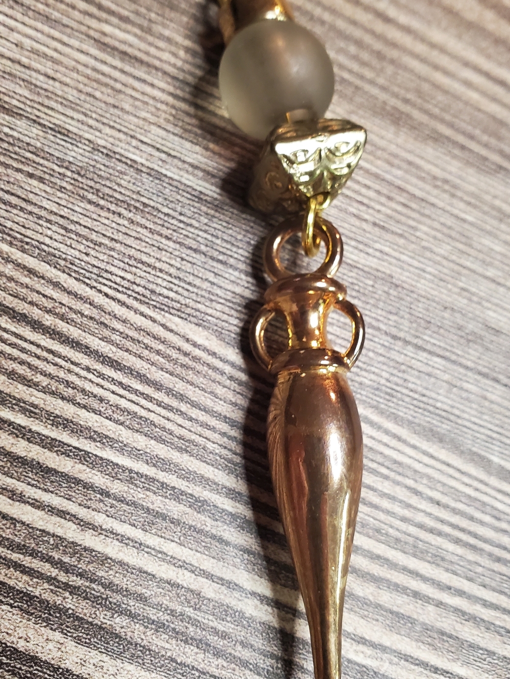 Gold-Tone Spike Pendant Women's Necklace - Gold